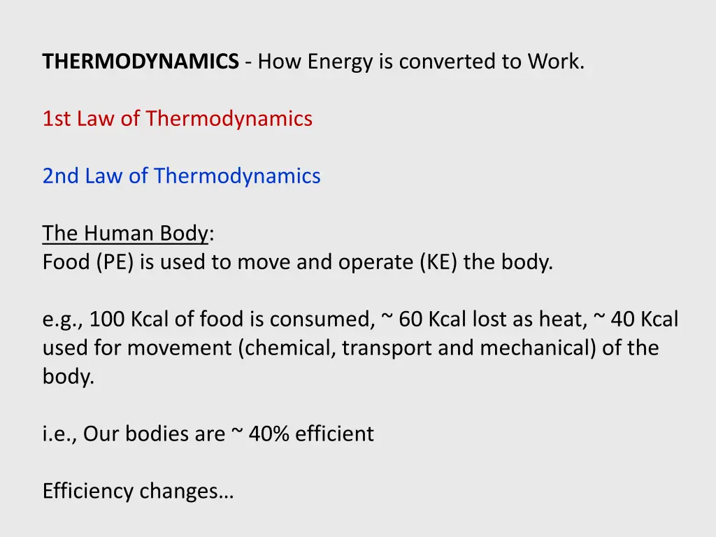 thermodynamics how energy is converted to work