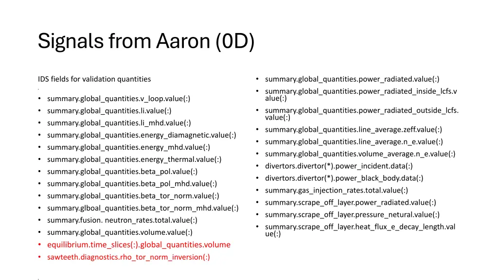 signals from aaron 0d