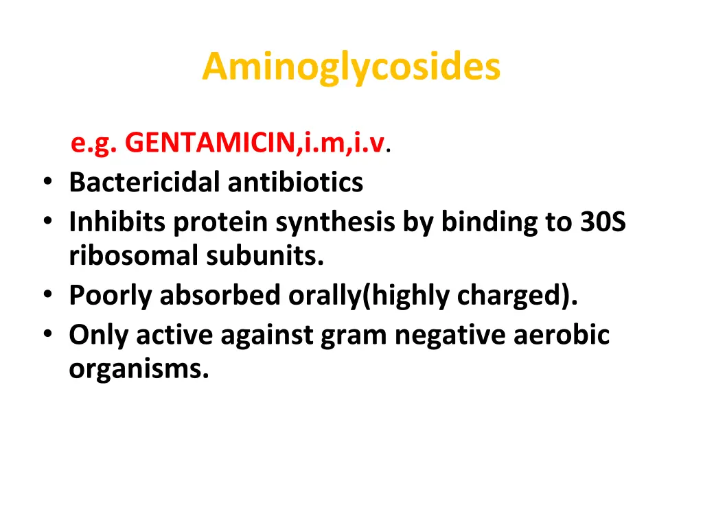 aminoglycosides