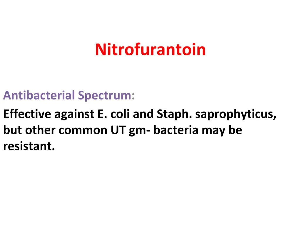 nitrofurantoin
