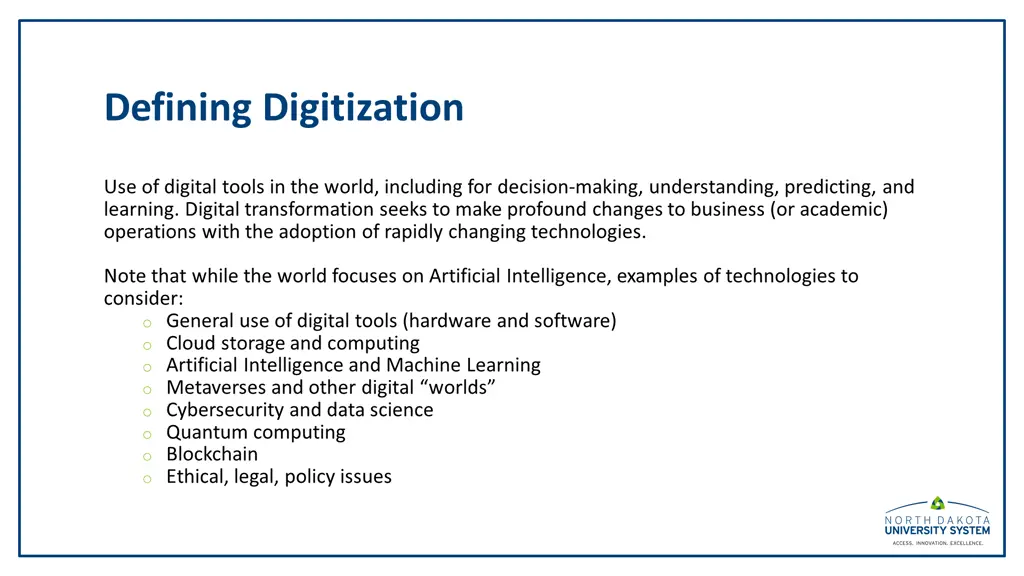 defining digitization