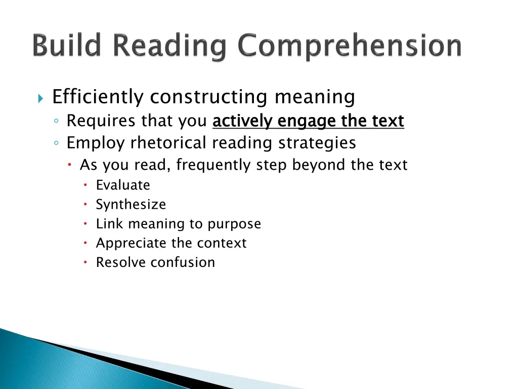 efficiently constructing meaning requires that