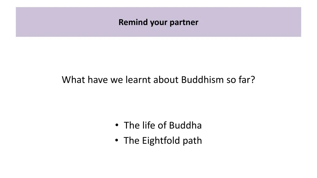 remind your partner
