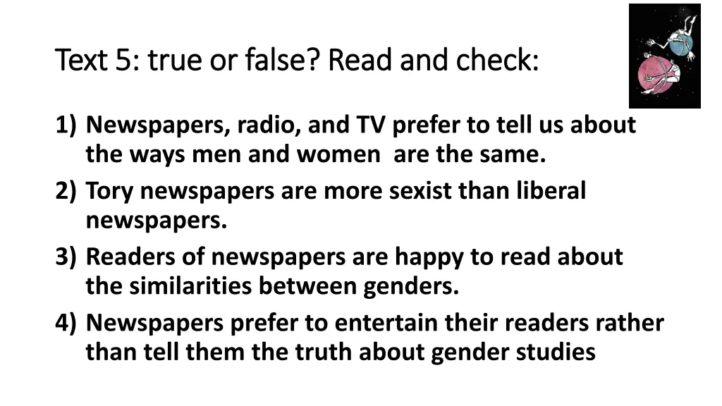 text 5 true or false read and check text 5 true