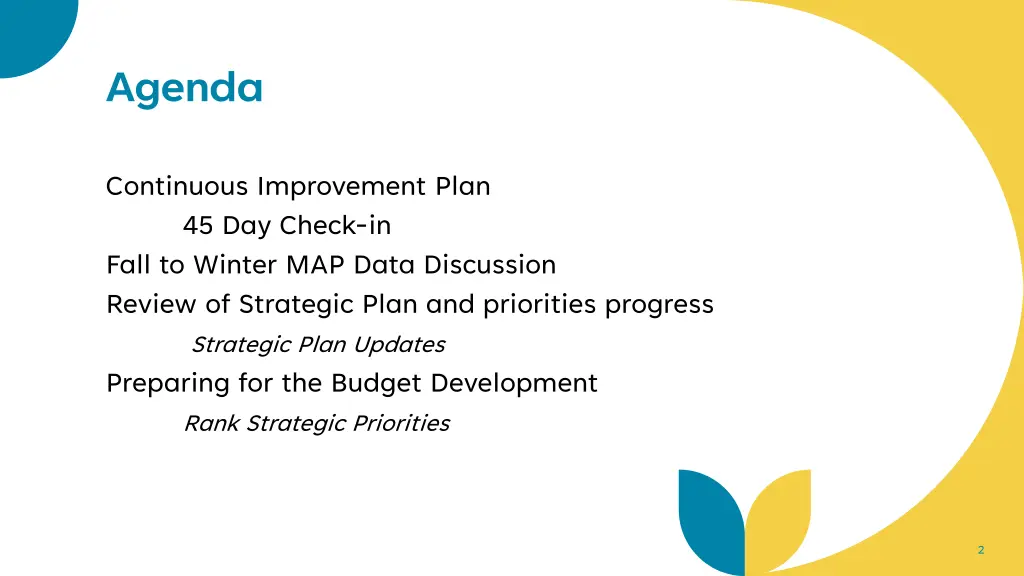 agenda