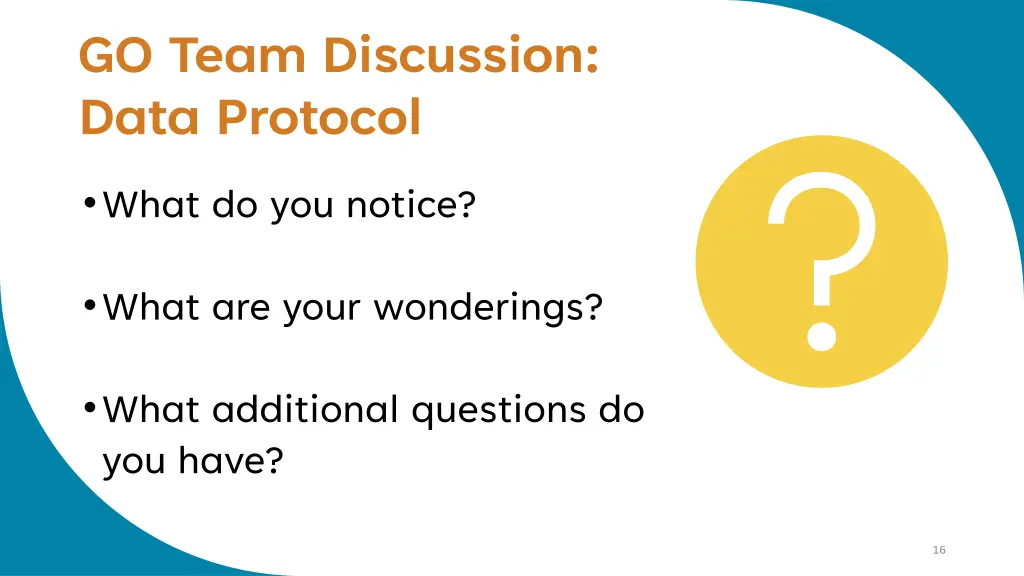 go team discussion data protocol