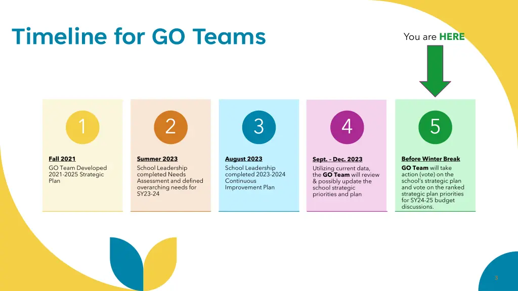 timeline for go teams