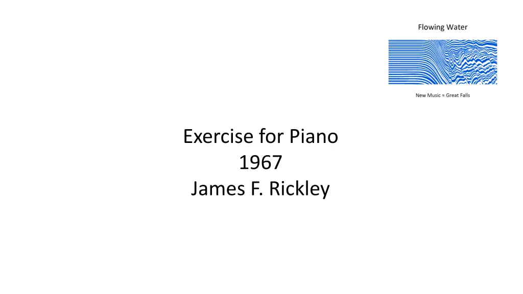 exercise for piano 1967 james f rickley