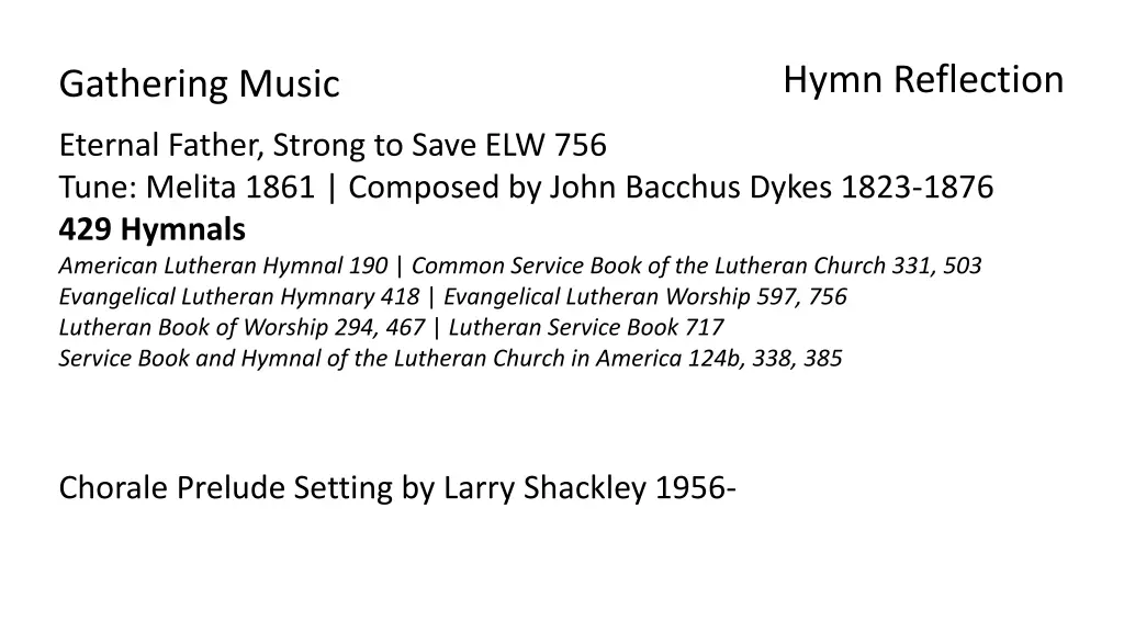hymn reflection
