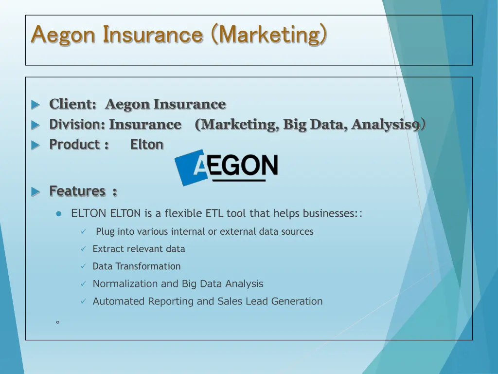 aegon insurance marketing