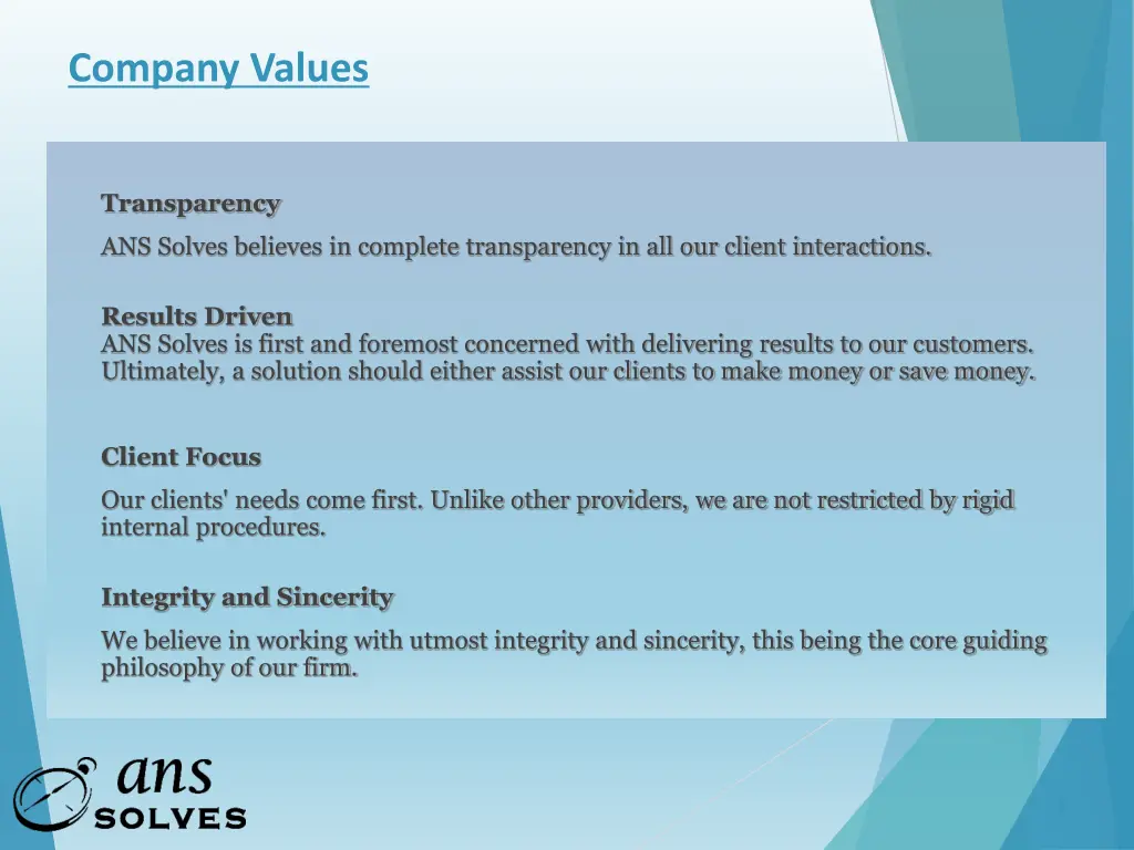 company values