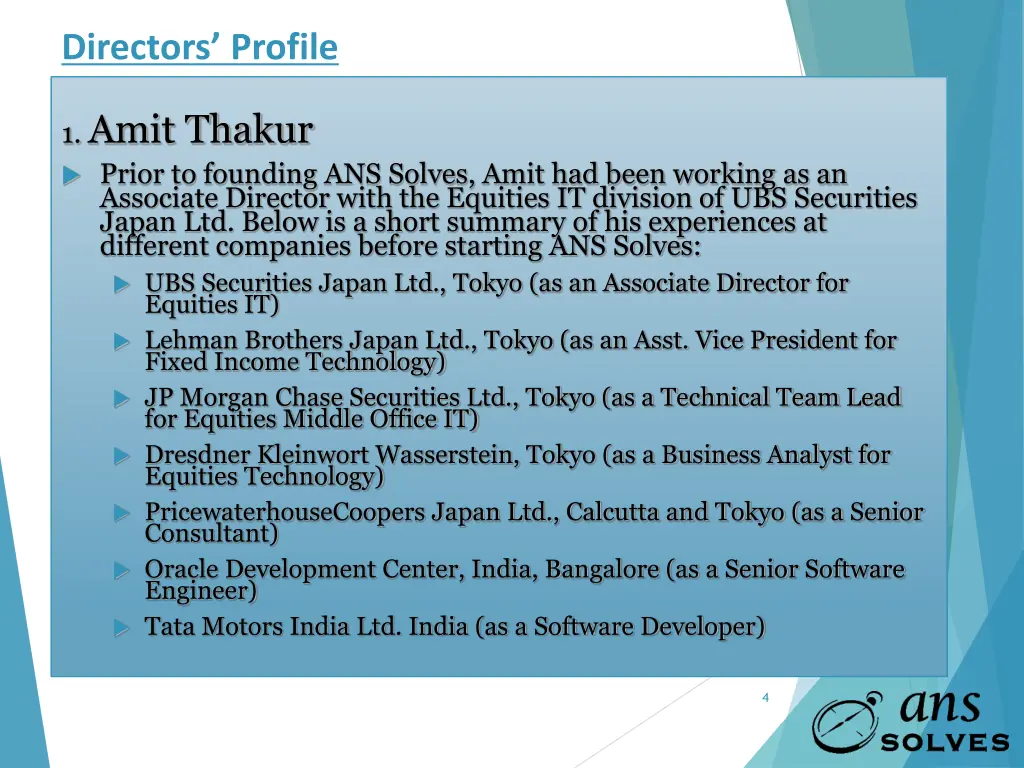 directors profile