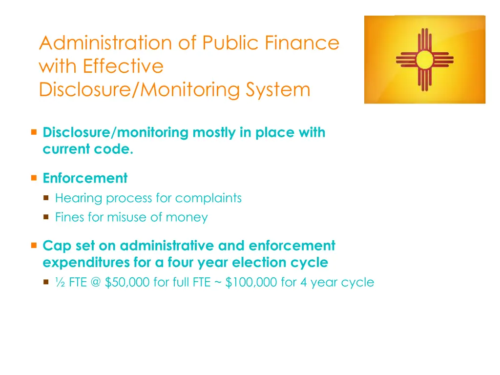 administration of public finance with effective