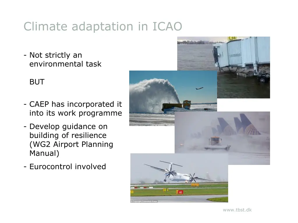 climate adaptation in icao