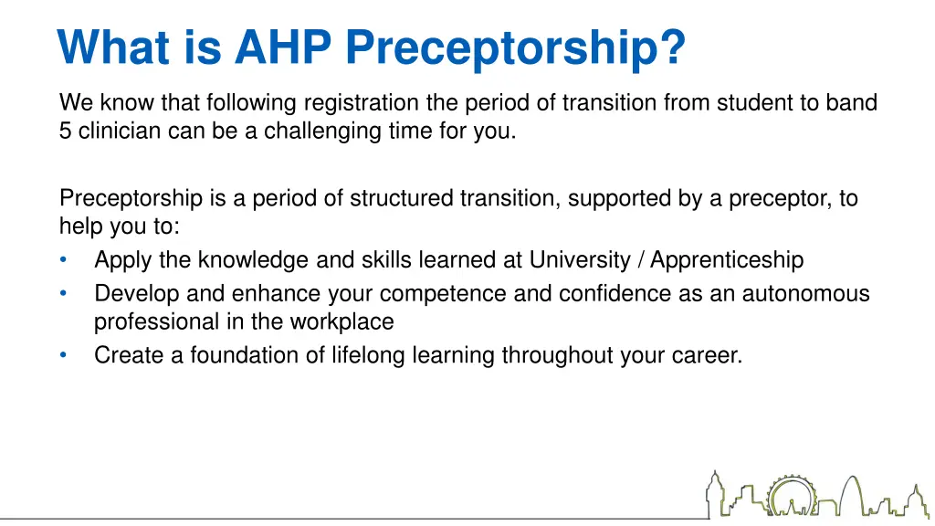 what is ahp preceptorship