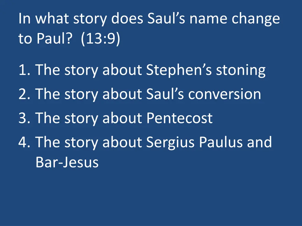 in what story does saul s name change to paul 13 9