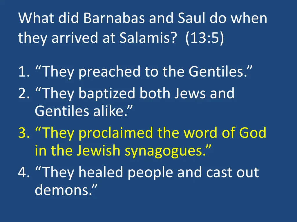 what did barnabas and saul do when they arrived 1