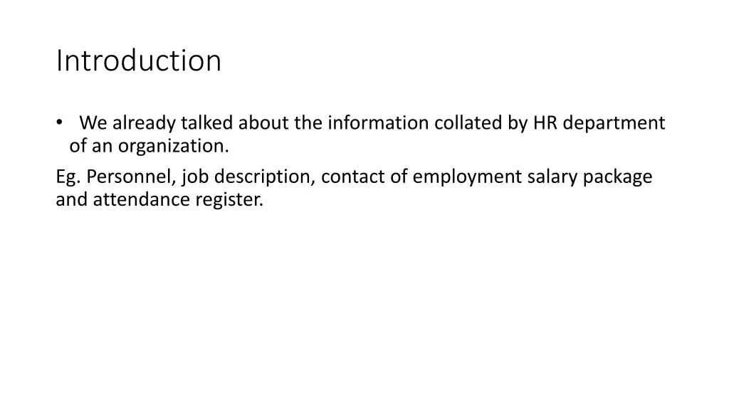 introduction