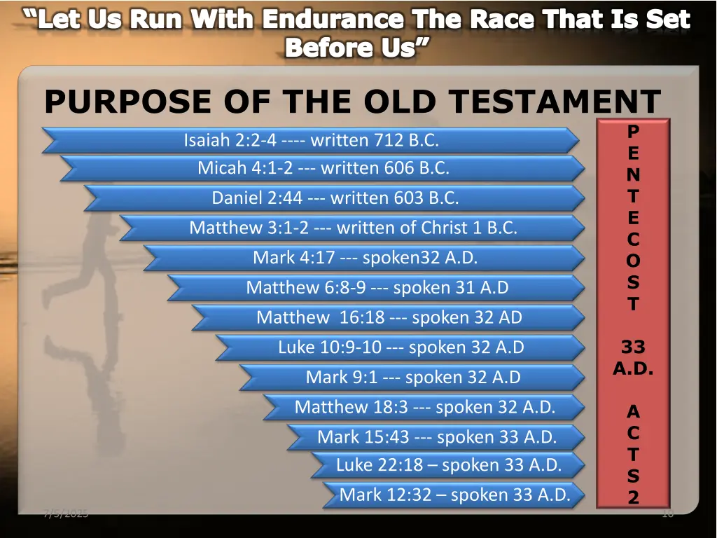 let us run with endurance the race that 4