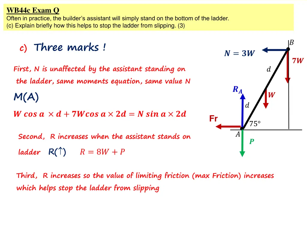 wb44c exam q often in practice the builder