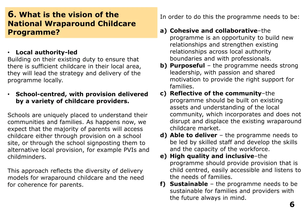 6 what is the vision of the national wraparound