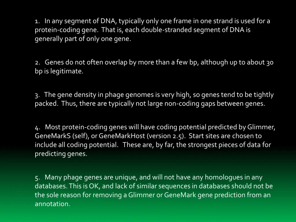 1 in any segment of dna typically only one frame