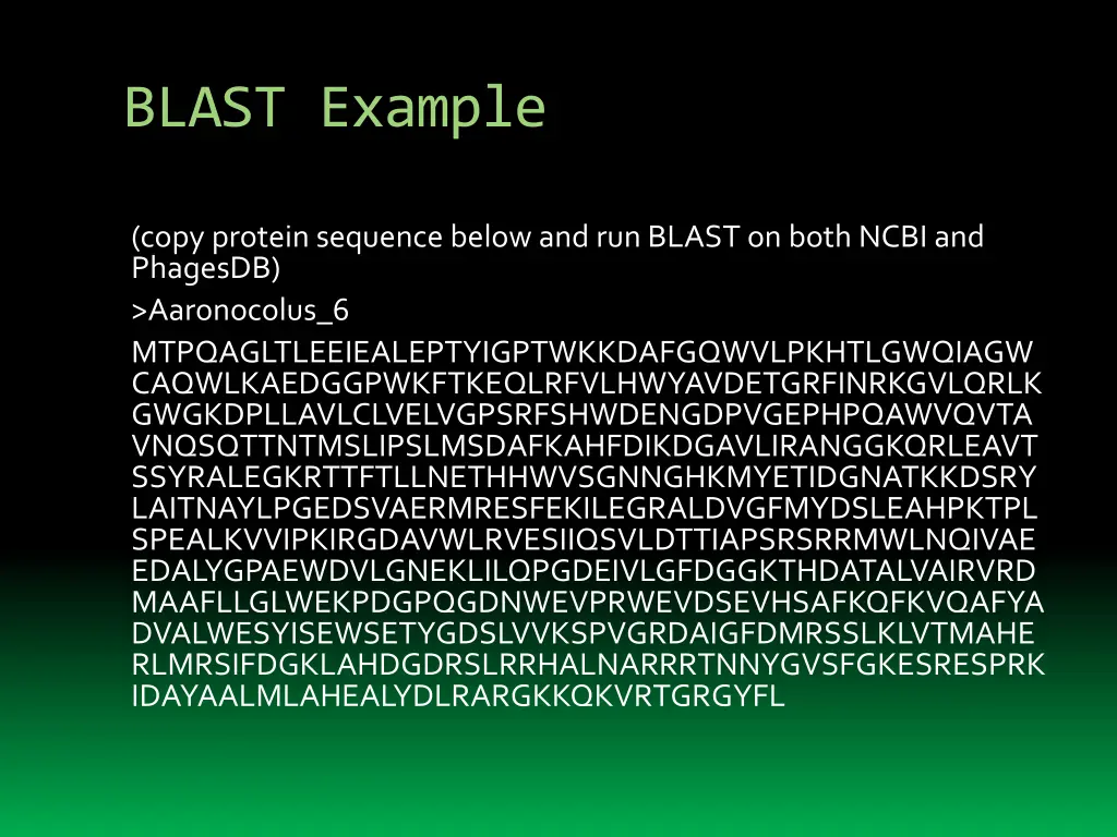 blast example