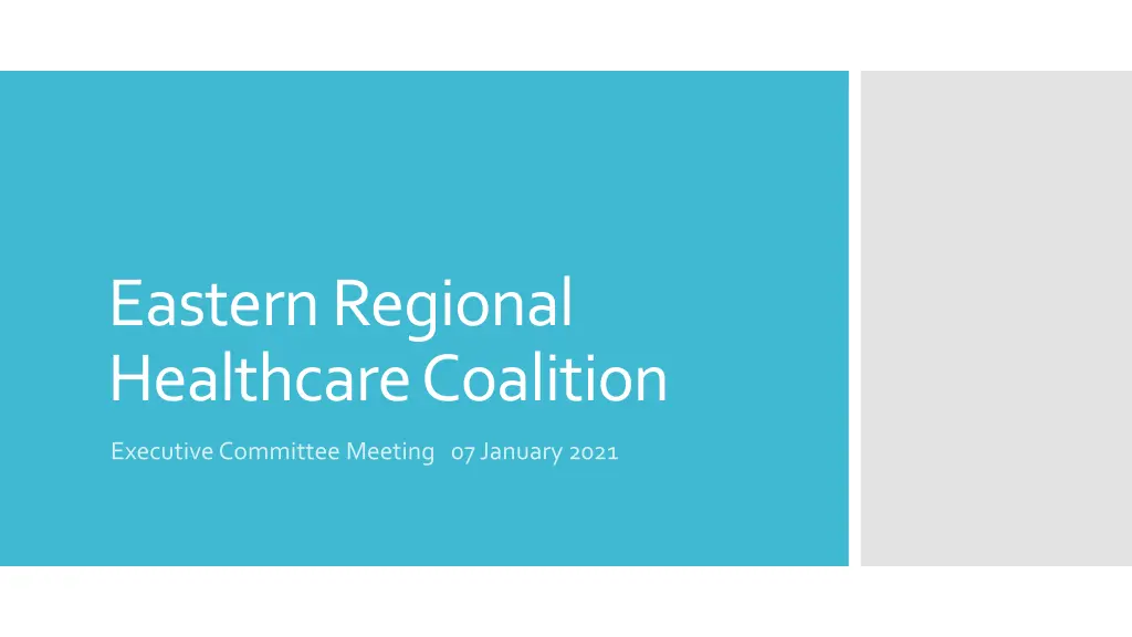 eastern regional healthcare coalition