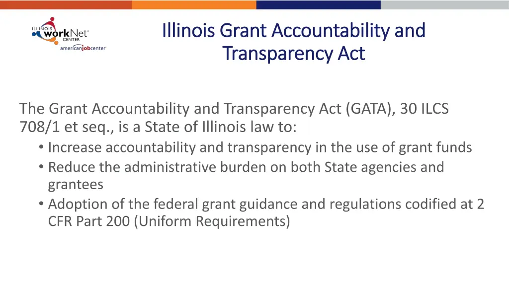 illinois grant accountability and illinois grant