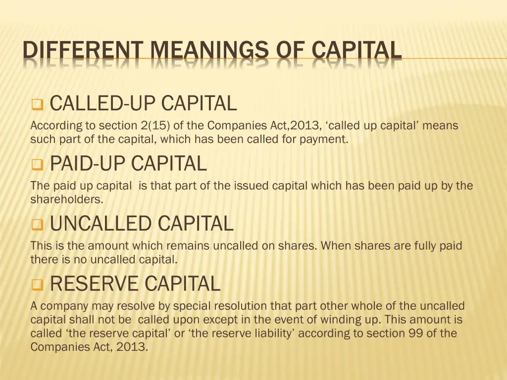 different meanings of capital 1