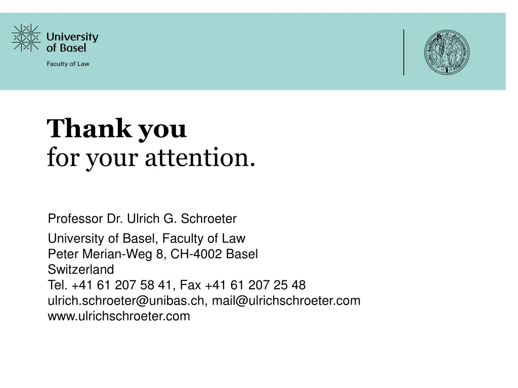 thank you for your attention