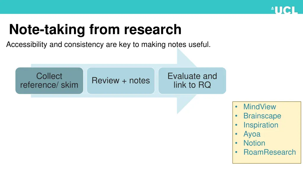 note taking from research accessibility