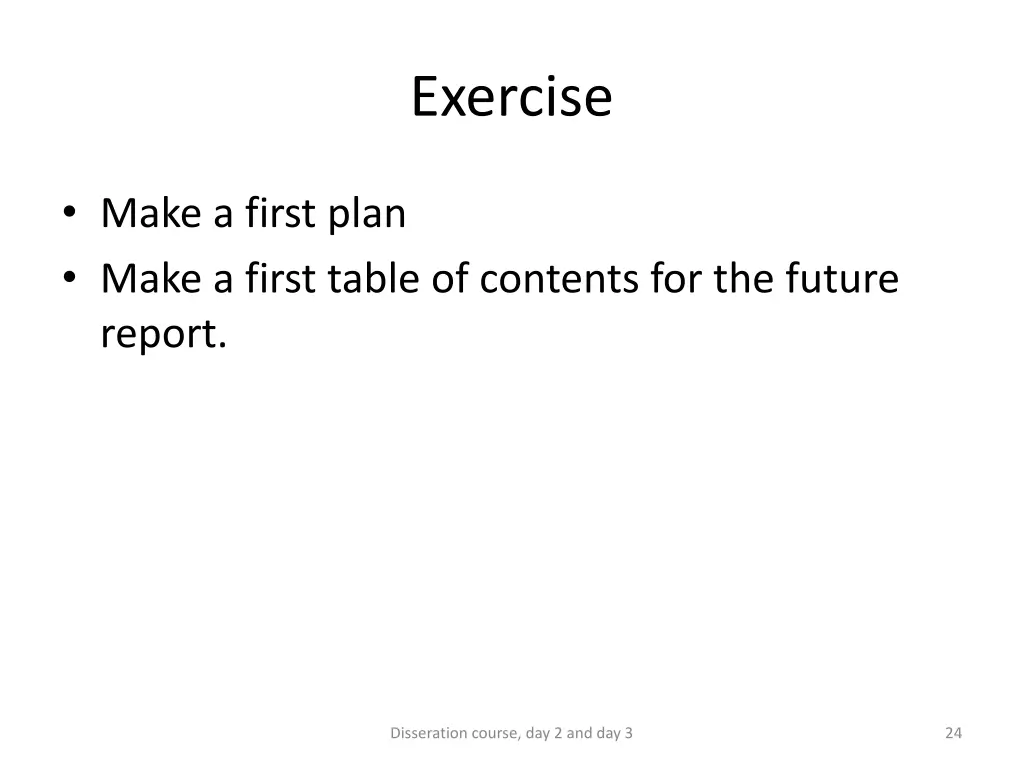 exercise 1