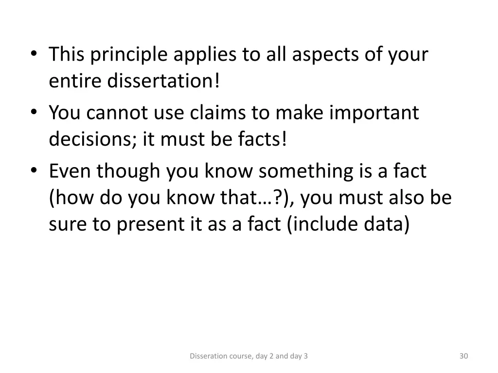 this principle applies to all aspects of your