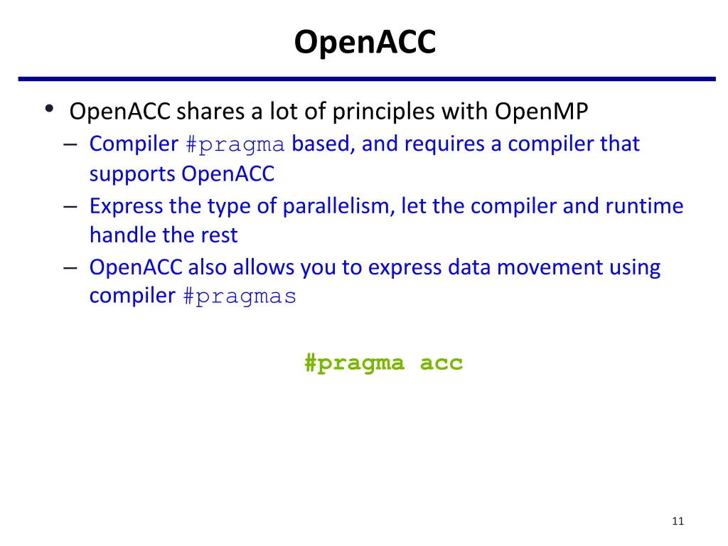 openacc 1