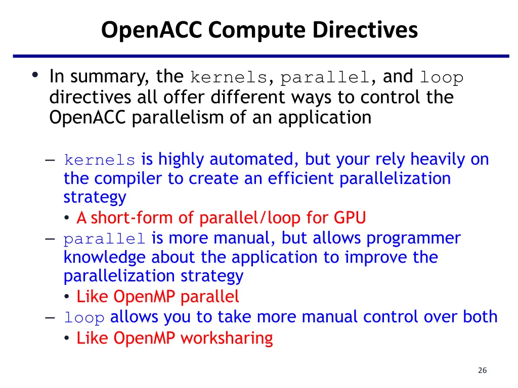 openacc compute directives 10