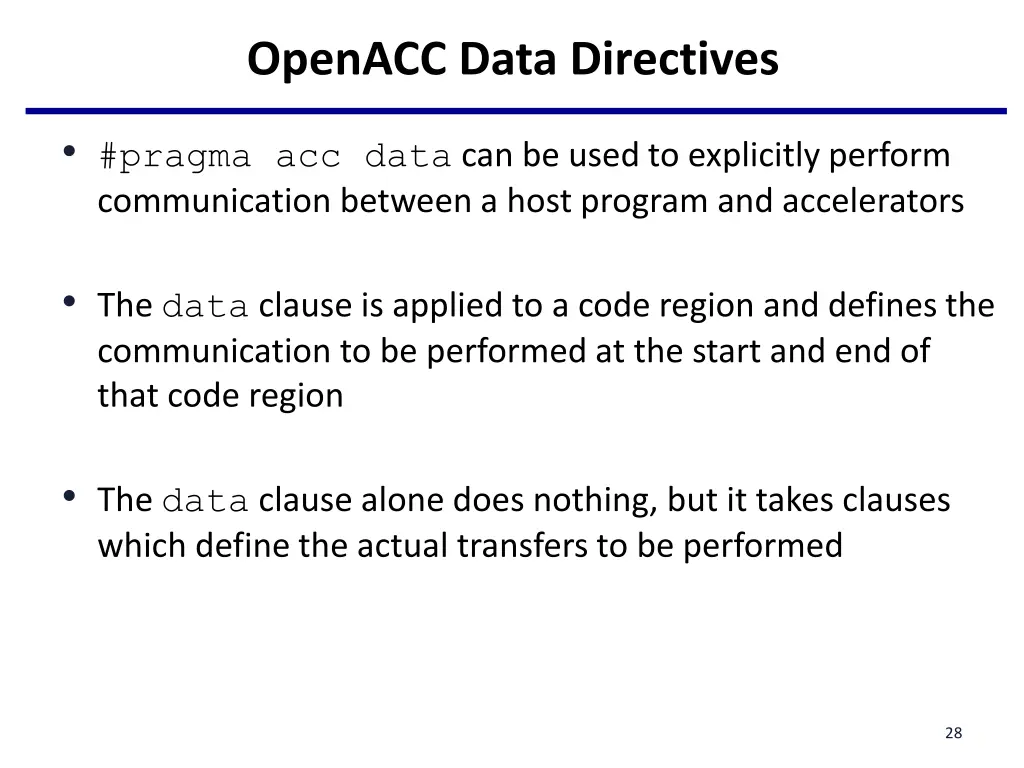 openacc data directives