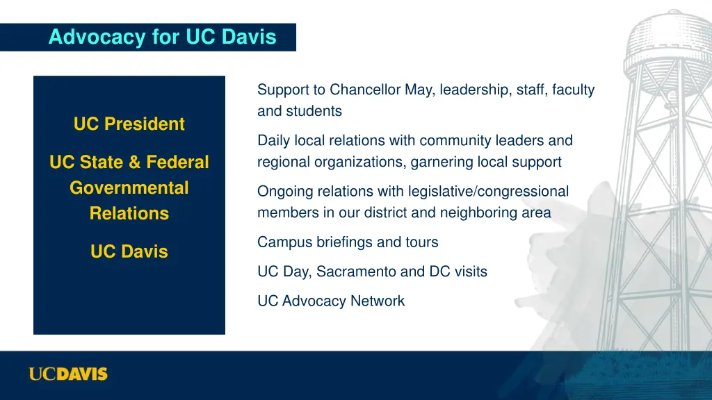 advocacy for uc davis
