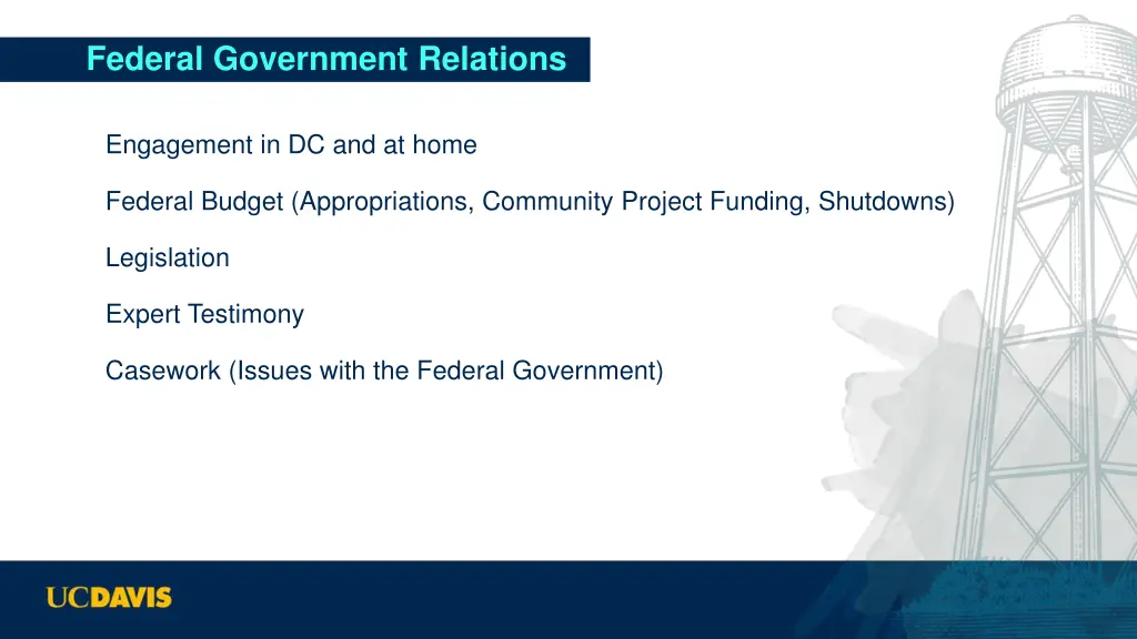 federal government relations
