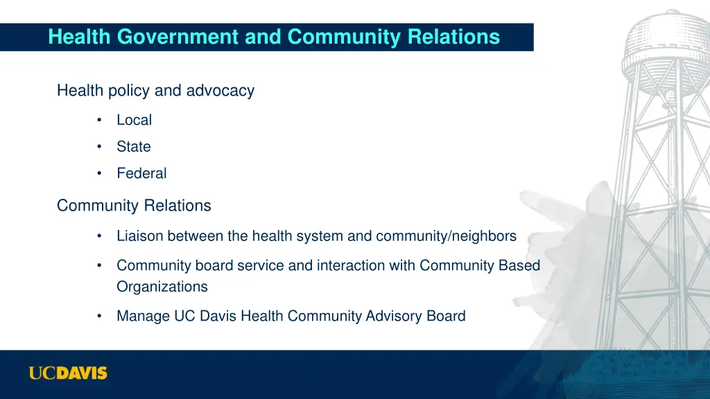 health government and community relations