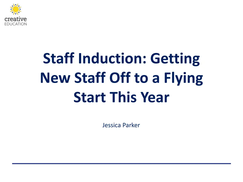 staff induction getting new staff off to a flying