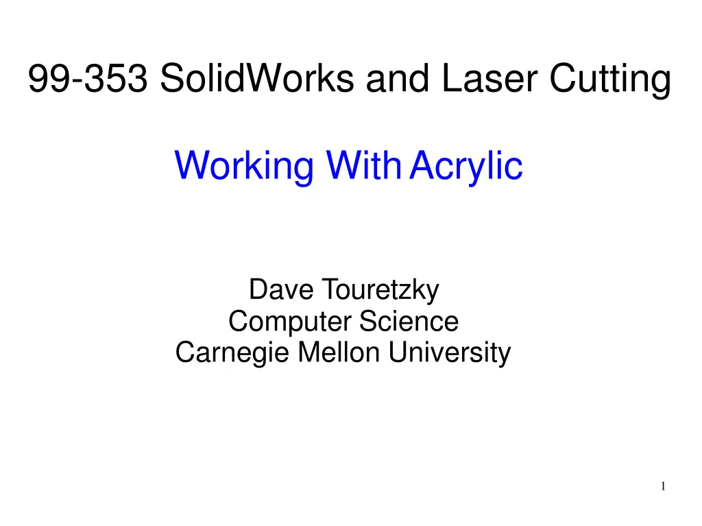 99 353 solidworks and laser cutting