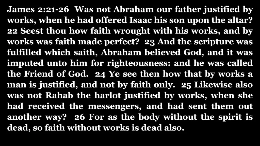 james 2 21 26 was not abraham our father