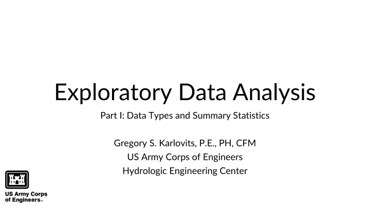 exploratory data analysis part i data types