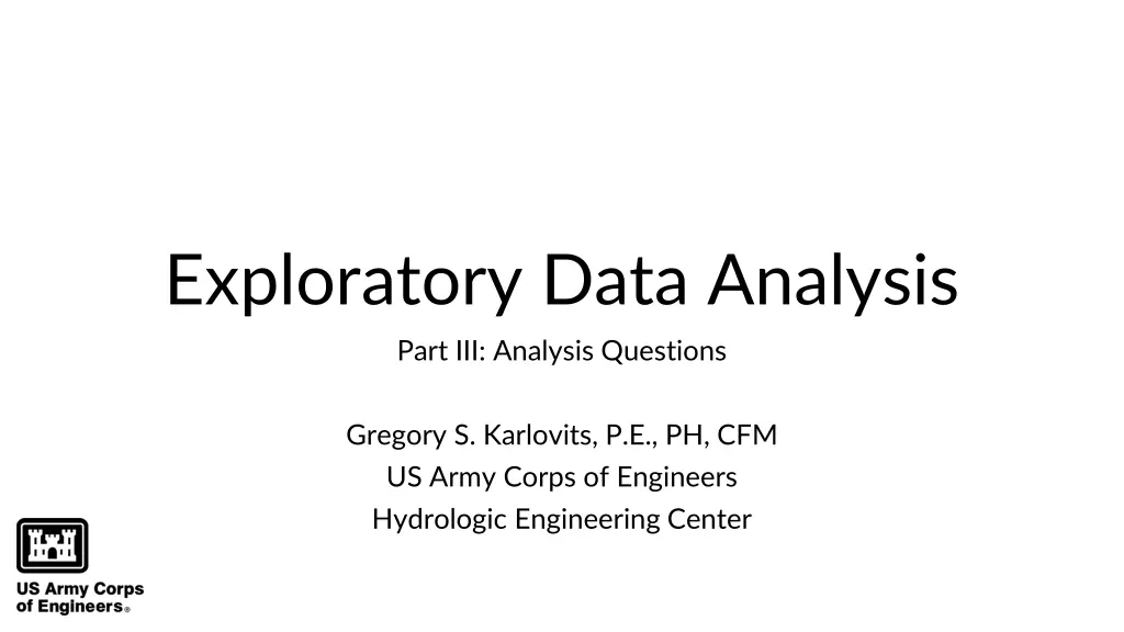 exploratory data analysis part iii analysis