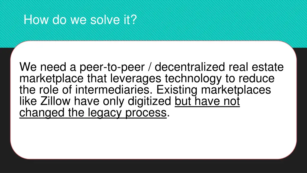 how do we solve it