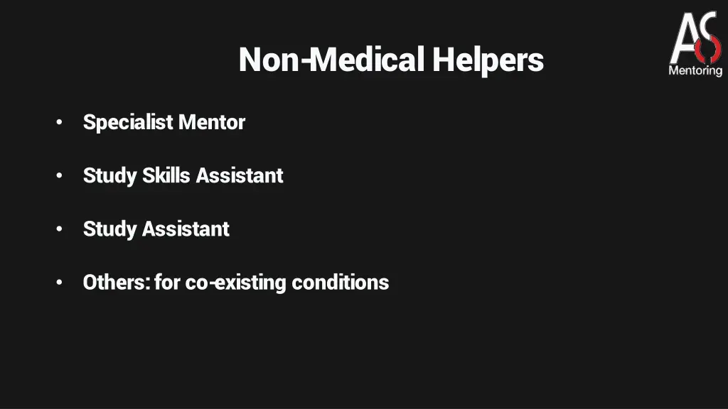 non medical helpers