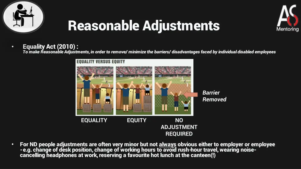 reasonable adjustments