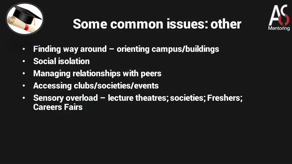 some common issues other