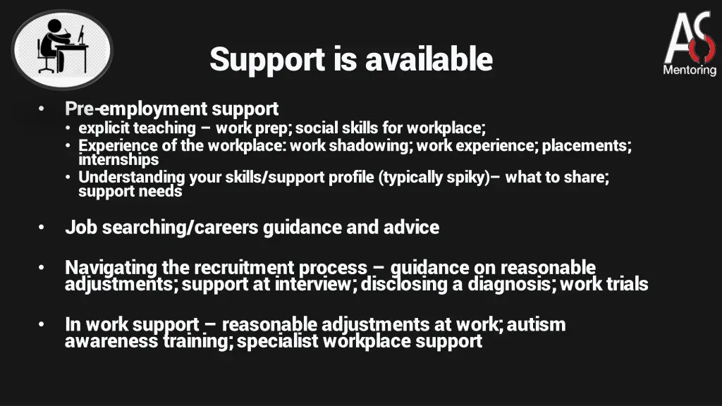 support is available